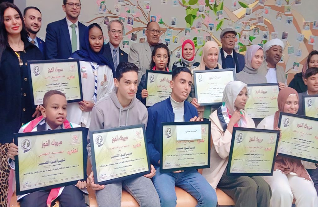 الطفل السوداني محمد المجتبى كان أصغر المشاركين