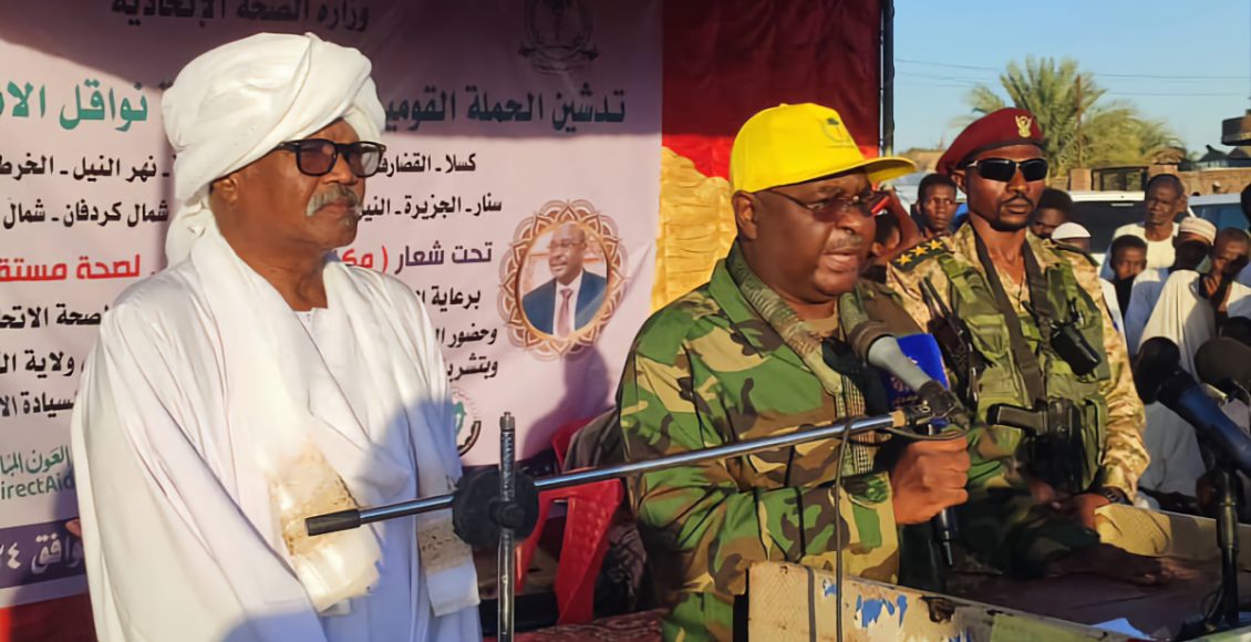 والي القضارف حيا الجيش و متحرك الكدرو على الانتصارات