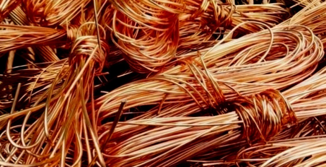 النحاس تم تخريب الممتلكات لسرقته