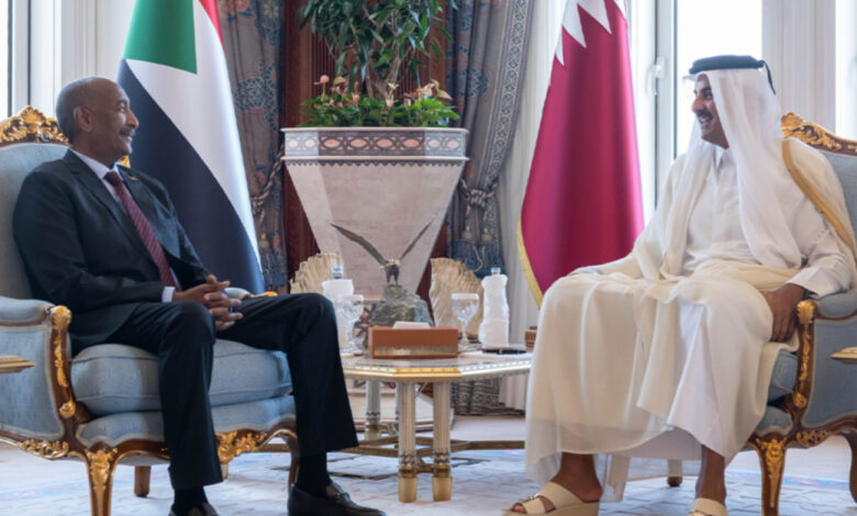لقاء البرهان و أمير دولة قطر