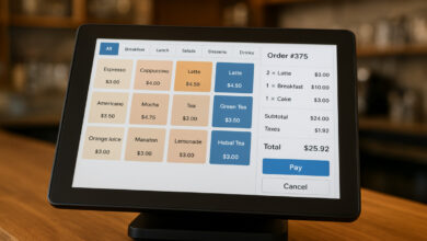 نظام إدارة المطاعم والمقاهي والكافتريات