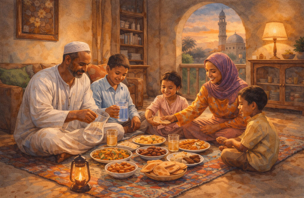 مائدة الإفطار في رمضان