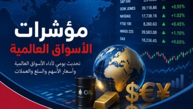 مؤشرات الأسواق العالمية اليوم